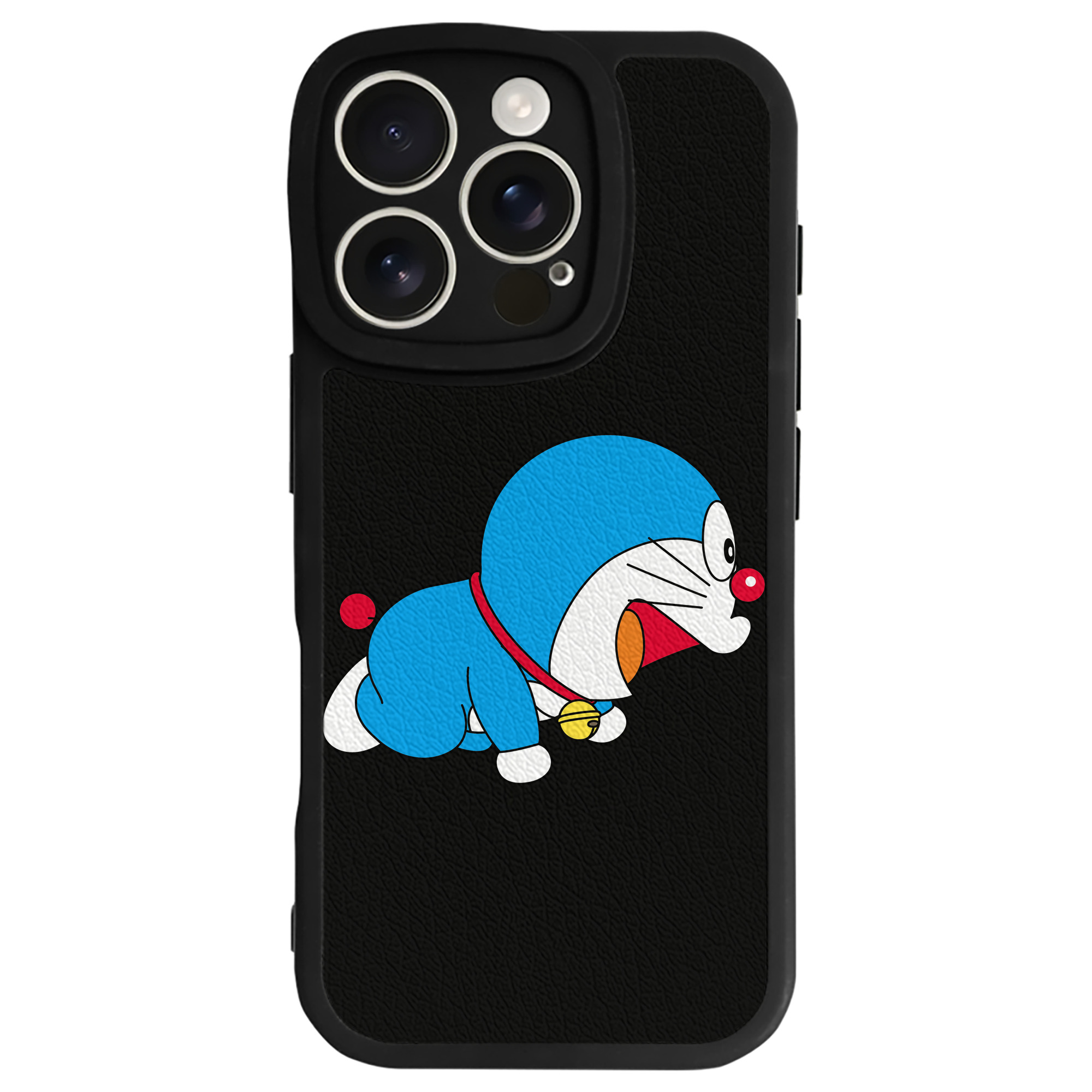 （画像用） ドラえもん Doraemon 【iPhone 16シリーズ対応】シリコンスマホケース（レザー調） 材質：シリコン